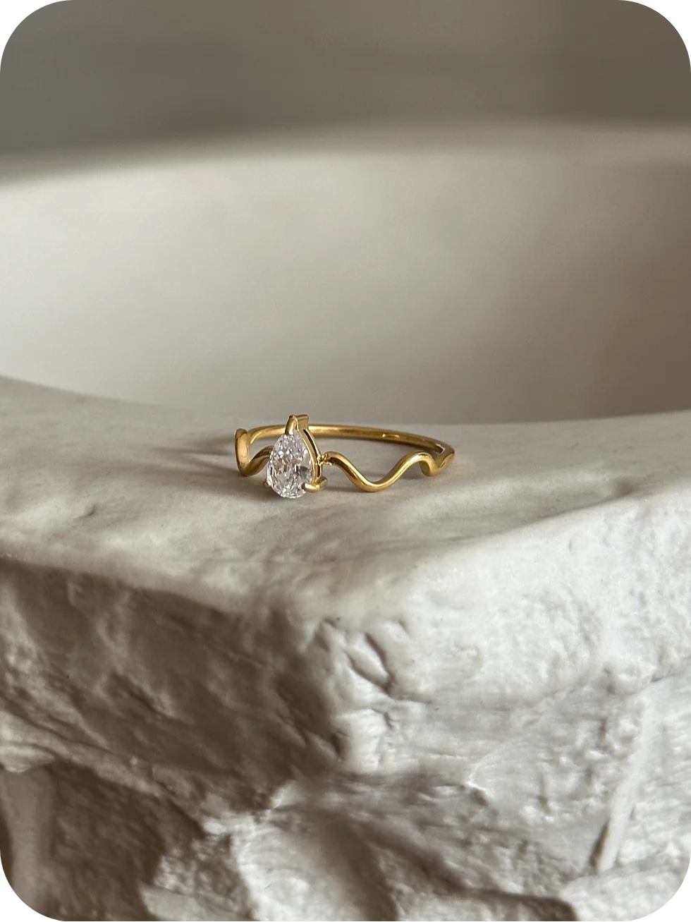 Princess Drop Ring