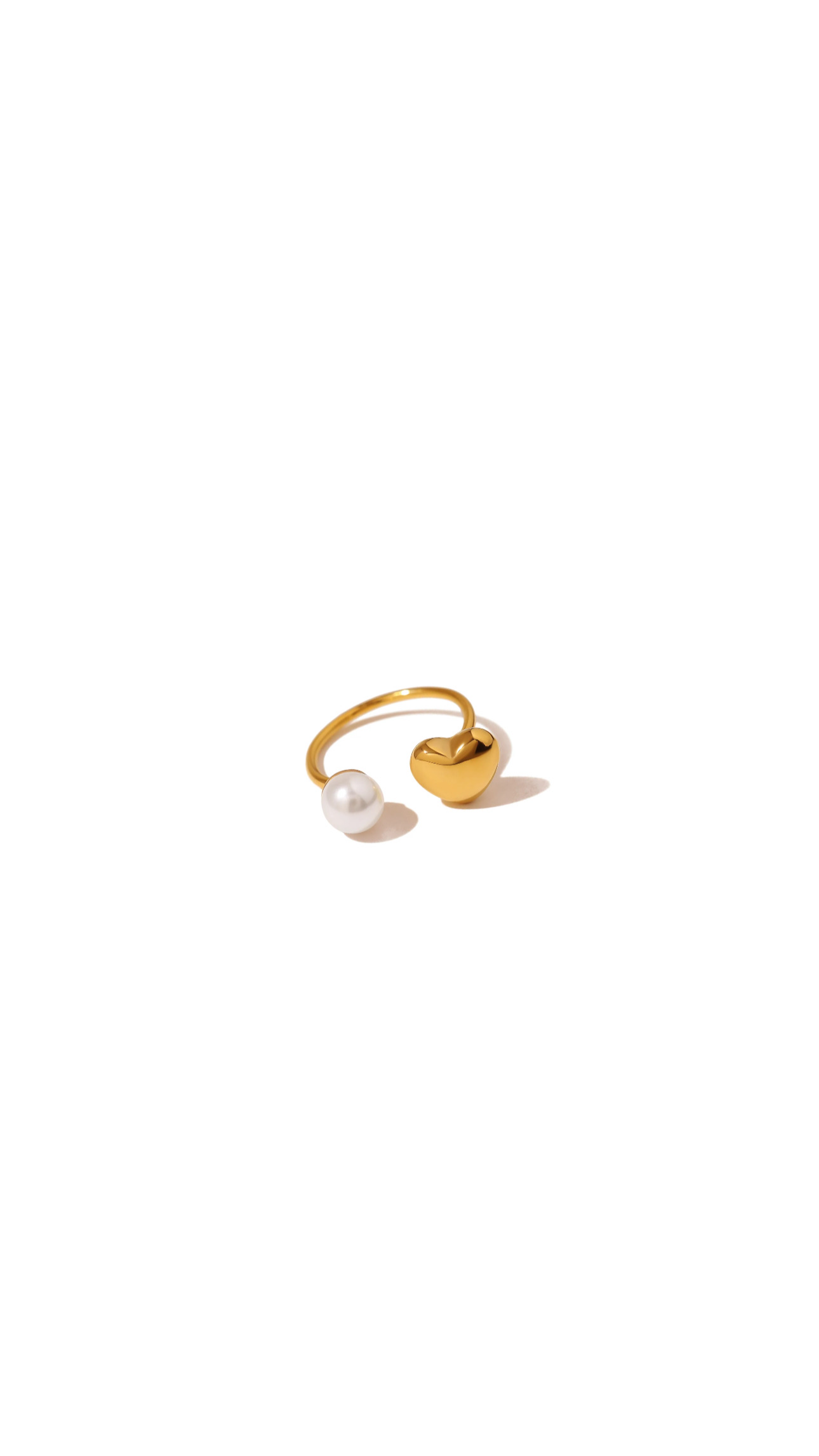 Heart with Pearl Ring