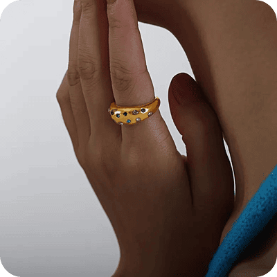 Chunky Blue Ring
