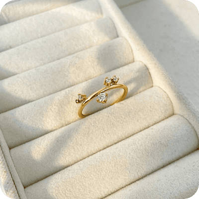 Four Zircon Rings