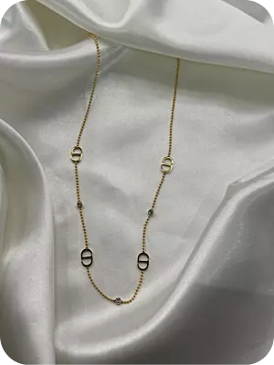 Christian Dior With Zircons Necklace
