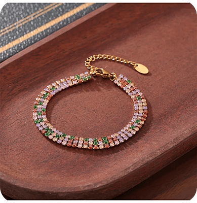 White Zircons Bracelet