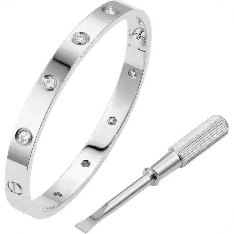 Sebastian Bracelet Silver, Four Zircons Sebastian Bracelet Silver, Four Zircons