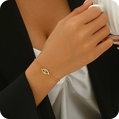 Delicate Evil Eye Bracelet