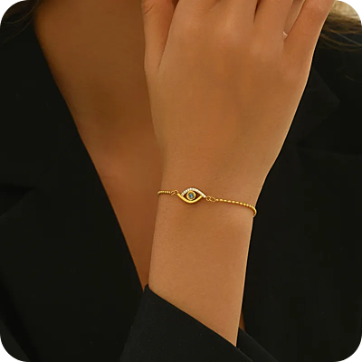 Delicate Evil Eye Bracelet