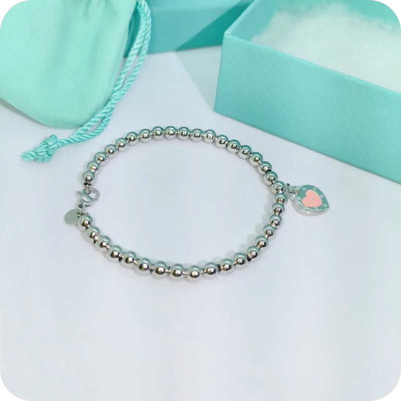 Tiffany & Co Pink Heart Bracelet