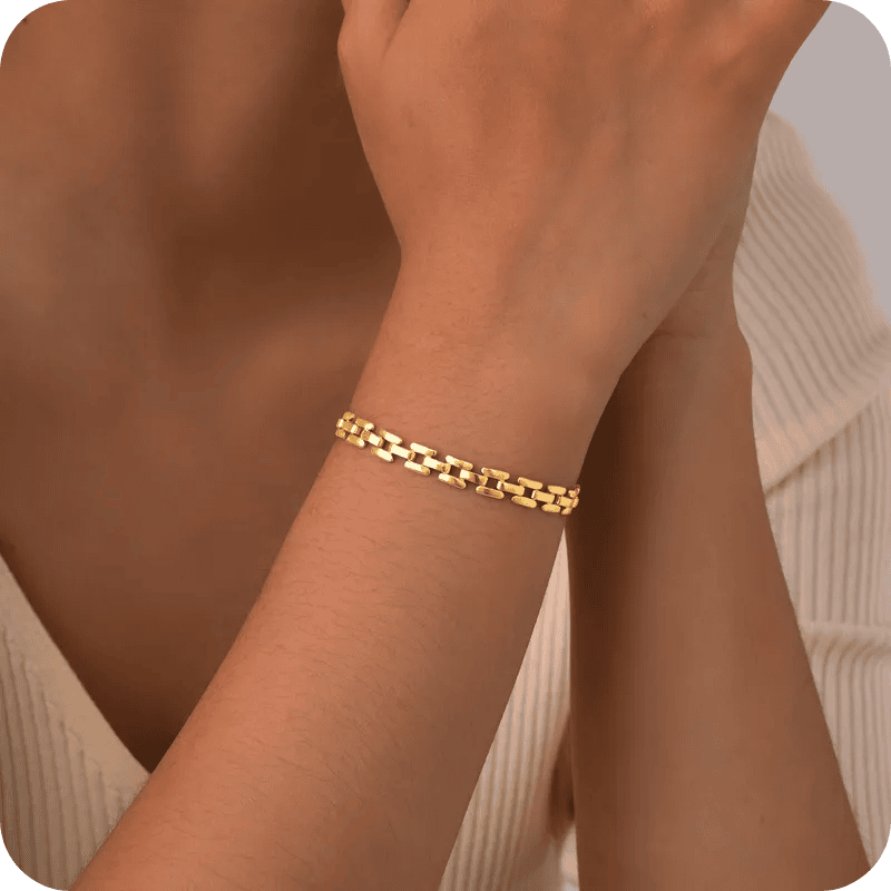 Elegant Watchband Style Bracelet
