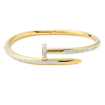 Cartier Style Nail with Zircons