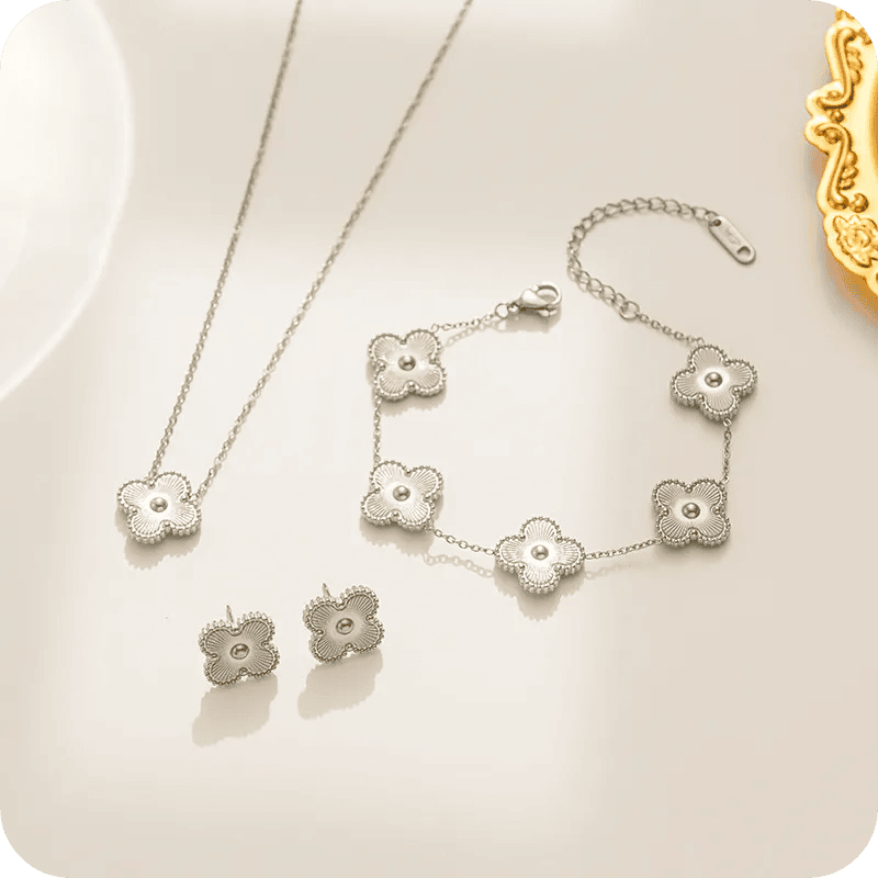 Clover Set Silver