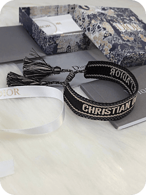 Christian Dior Knitted Bracelet