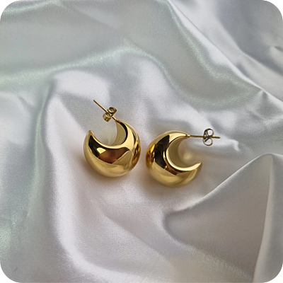 Moon Hoops Gold