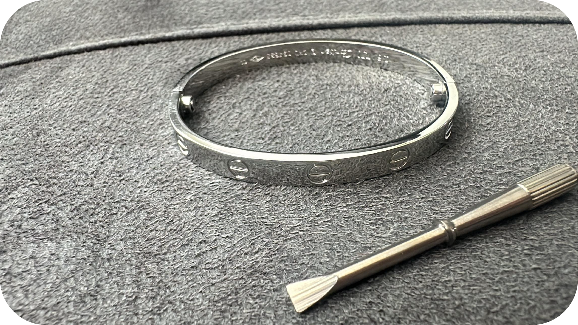 Cartier Silver, Brushed Finish Cartier Silver, Brushed Finish