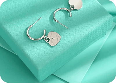 Tiffany & Co Heart Hoops
