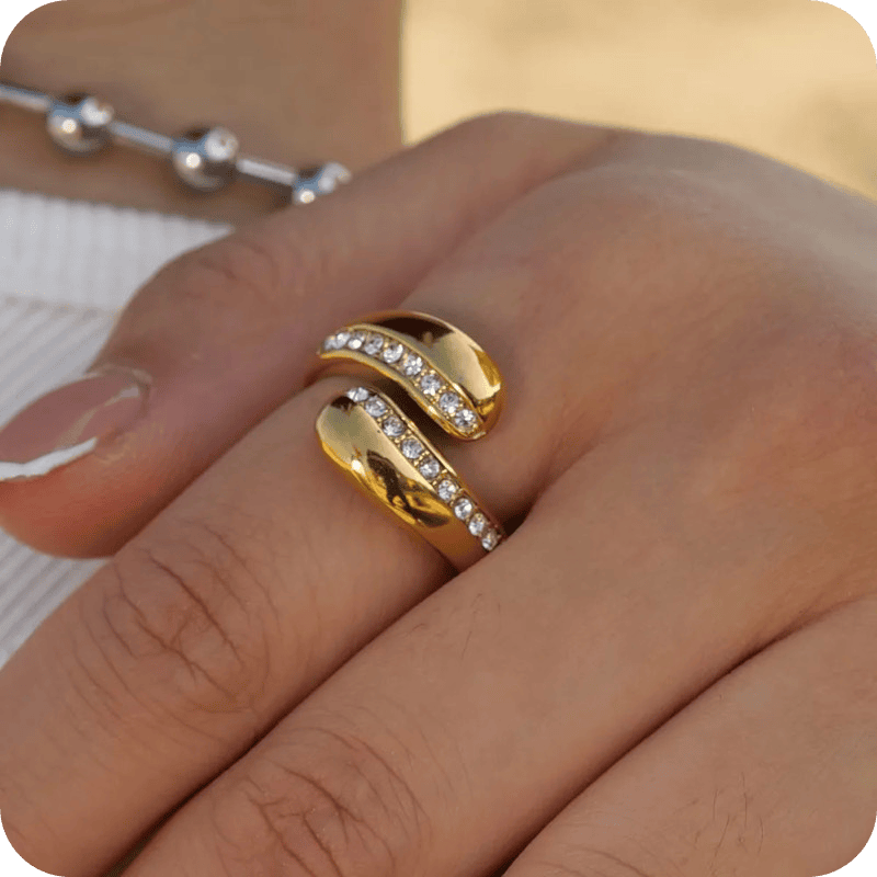 Zircon Water Drop Ring