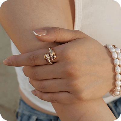 Zircon Water Drop Ring